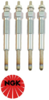 SET OF 4 NGK GLOW PLUGS TO SUIT FORD RANGER PX P4AT TURBO DIESEL 2.2L I4