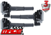 SET OF 3 MACE STANDARD REPLACEMENT IGNITION COILS TO SUIT TOYOTA HILUX VZN167R VZN172R 5VZ-FE 3.4 V6