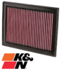 K&N REPLACEMENT AIR FILTER TO SUIT NISSAN QR25DE MRA8DE MR16DDT TURBO 1.6L 1.8L 2.5L I4