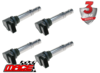 4 X MACE STD REPLACEMENT IGNITION COIL TO SUIT VOLKSWAGEN BEETLE 1L CTHD TURBO SUPERCHARGED 1.4L I4