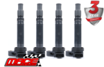 SET OF 4 MACE STANDARD REPLACEMENT IGNITION COILS TO SUIT TOYOTA PRADO RZJ120R 3RZ-FE 2.7L I4