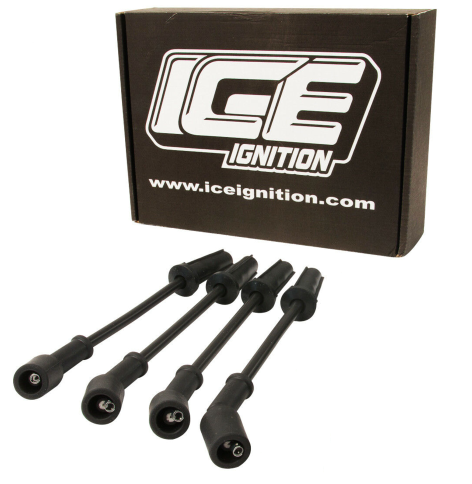 ICE 7MM RACE 1000 SERIES IGNITION LEADS TO SUIT NISSAN NAVARA D22 KA24E 2.4L I4