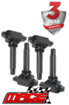 SET OF 4 STANDARD REPLACEMENT IGNITION COIL TO SUIT MAZDA PE-VPS PY-VPS PY TURBO 2.0L 2.5L I4