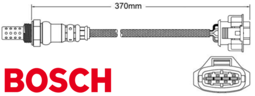 PAIR OF BOSCH PRE CATALYTIC OXYGEN O2 SENSORS TO SUIT HOLDEN CREWMAN VZ ALLOYTEC LE0 3.6L V6