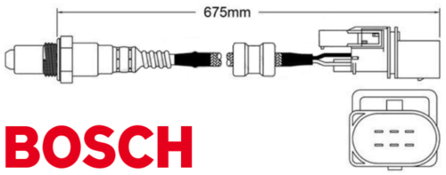 PAIR OF BOSCH PRE CATALYTIC OXYGEN O2 SENSORS TO SUIT HOLDEN CAPRICE WL ALLOYTEC LY7 3.6L V6