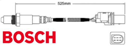 PAIR OF BOSCH PRE CATALYTIC OXYGEN O2 SENSORS TO SUIT HOLDEN CAPTIVA CG ALLOYTEC LU1 3.2L V6