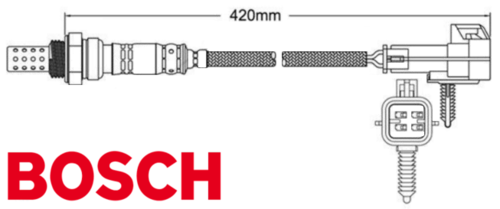PAIR OF BOSCH PRE CATALYTIC OXYGEN O2 SENSORS TO SUIT HOLDEN ONE TONNER VZ LS1 5.7L V8