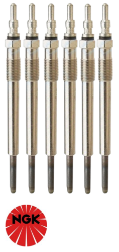 SET OF 6 NGK GLOW PLUGS TO SUIT JEEP EXL TURBO DIESEL 3.0L V6