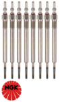 SET OF 8 NGK GLOW PLUGS TO SUIT VOLKSWAGEN TOUAREG 7P CKDA TURBO DIESEL 4.1L V8