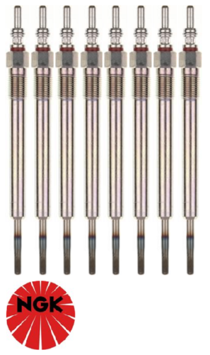 SET OF 8 NGK GLOW PLUGS TO SUIT VOLKSWAGEN TOUAREG 7P CKDA TURBO DIESEL 4.1L V8