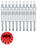 SET OF 10 NGK GLOW PLUGS TO SUIT VOLKSWAGEN TOUAREG 7L AYH TWIN TURBO DIESEL 4.9L V10