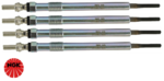 SET OF 4 NGK GLOW PLUGS TO SUIT JEEP ENS TURBO DIESEL 2.8L I4 TILL 2010