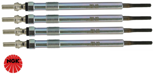 SET OF 4 NGK GLOW PLUGS TO SUIT JEEP WRANGLER JK ENS TURBO DIESEL 2.8L I4 TILL 2010