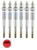 SET OF 6 NGK GLOW PLUGS TO SUIT TOYOTA 2H 1HZ 1HD-T TURBO DIESEL 4.0L 4.2L I6