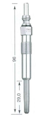 SET OF 4 NGK GLOW PLUGS TO SUIT VOLKSWAGEN TOUAREG 7L BAC TURBO DIESEL 2.5L I5