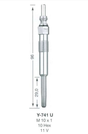 SET OF 5 NGK GLOW PLUGS TO SUIT VOLKSWAGEN TRANSPORTER T5 AXD AXE TURBO DIESEL 2.5L I5