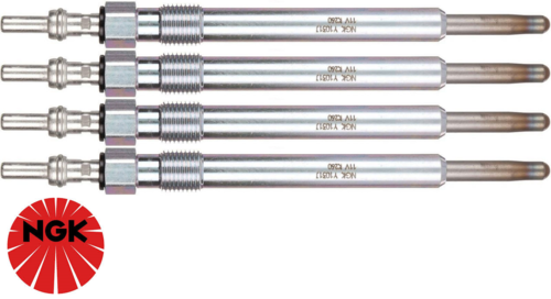 SET OF 4 NGK GLOW PLUGS TO SUIT JEEP CHEROKEE KJ ENJ ENR TURBO DIESEL 2.5L 2.8L I4