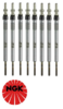 SET OF 8 NGK GLOW PLUGS TO SUIT LAND ROVER RANGE ROVER L322 368DT TURBO DIESEL 3.6L V8