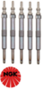 SET OF 5 NGK GLOW PLUGS TO SUIT LAND ROVER 10P 15P 16P TURBO DIESEL 2.5L I5