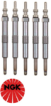 SET OF 5 NGK GLOW PLUGS TO SUIT LAND ROVER DISCOVERY L318 10P 16P TURBO DIESEL 2.5L I5