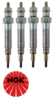 Go to product SET OF 4 NGK GLOW PLUGS TO SUIT MITSUBISHI 4D56 4D56T TURBO DIESEL 2.5L I4