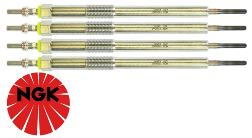 SET OF 4 NGK GLOW PLUGS TO SUIT NISSAN R9M M9R TURBO DIESEL 1.6L 2.0L I4