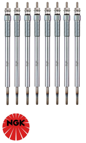 SET OF 8 NGK GLOW PLUGS TO SUIT TOYOTA LANDCRUISER VDJ76R VDJ78R VDJ79R VDJ200R 1VD-FTV 4.5L V8