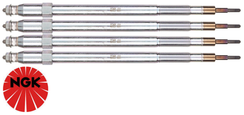 SET OF 4 NGK GLOW PLUGS TO SUIT NISSAN PATROL GU Y61 ZD30DDTI TURBO DIESEL 3.0L I4 TILL 08/2007