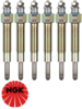 SET OF 6 NGK GLOW PLUGS TO SUIT NISSAN PATROL GU Y61 TD42 TD42T TURBO DIESEL 4.2L I6 FROM 07/1999