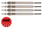 SET OF 4 NGK GLOW PLUGS TO SUIT VOLKSWAGEN TANSPORTER T5 T6 CAAC CAAB CFCA TWIN TURBO DIESEL 2.0L I4
