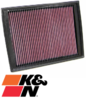 K&N REPLACEMENT AIR FILTER TO SUIT LAND ROVER 276DT 306DT TWIN TURBO DIESEL 2.7L 3.0L V6