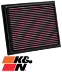 K&N REPLACEMENT AIR FILTER TO SUIT LEXUS 2ZR-FXE 2AR-FXE 1.8L 2.5L I4