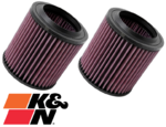 PAIR OF K&N REPLACEMENT AIR FILTERS TO SUIT AUDI S8 D3 BSM 5.2L V10