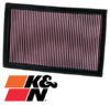 K&N REPLACEMENT AIR FILTER TO SUIT AUDI CTSA CEPA CEPB TURBO 2.5L I5