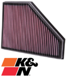 K&N REPLACEMENT AIR FILTER TO SUIT BMW 1 SERIES 120D N47TU2D20 TURBO DIESEL 2.0L I4 FROM 03/2007