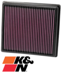 K&N REPLACEMENT AIR FILTER TO SUIT BMW 3 SERIES 328I N20B20 TURBO 2.0L I4