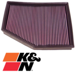 K&N REPLACEMENT AIR FILTER TO SUIT BMW 5 SERIES 540I N62B40 4.0L V8