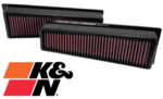 PAIR OF K&N REPLACEMENT AIR FILTERS TO SUIT X SERIES X5 BMW S63B44 TWIN TURBO 4.4L V8