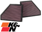 PAIR OF K&N REPLACEMENT AIR FILTER TO SUIT BMW X SERIES X5 N62B48 4.8L V8 FROM 03/2007