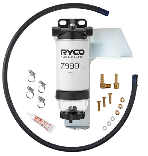 RYCO DIESEL PRE FILTER KIT TO SUIT TOYOTA LANDCRUISER KDJ150R KDJ155R 1KD-FTV 3.0L I4 FROM 07/2013