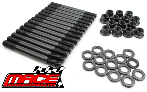 MACE 12MM MAIN STUD KIT TO SUIT FORD FALCON BA BF FG FG X BARRA 182 190 195 E-GAS ECOLPI 4.0L I6