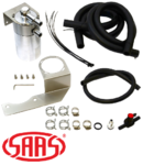 SAAS BAFFLED OIL CATCH CAN KIT TO SUIT TOYOTA LANDCRUISER VDJ200R 1VD-FTV TWIN TURBO DIESEL 4.5L V8