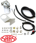 SAAS BAFFLED OIL CATCH CAN KIT TO SUIT NISSAN PATROL GU Y61 ZD30DDTI TURBO DIESEL 4.2L I4