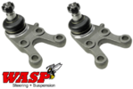 PAIR OF WASP FRONT LOWER BALL JOINTS TO SUIT MITSUBISHI L200 4D56T TURBO DIESEL 2.5L I4