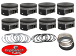 SET OF ENGINETECH PISTONS AND RINGS TO SUIT CHEVROLET LS2 6.0L V8