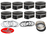 SET OF ENGINETECH PISTONS AND RINGS TO SUIT HOLDEN STATESMAN WL WM L76 L98 6.0L V8