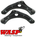 PAIR OF WASP FRONT LOWER CONTROL ARMS TO SUIT NISSAN MICRA K13 HR15DE 1.5L I4