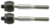PAIR OF RACK ENDS TO SUIT TOYOTA LANDCRUISER HDJ100R 1HD-FTE TURBO DIESEL 4.2L I6 TILL 12/2002