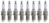 SET OF 8 AUTOLITE SPARK PLUGS TO SUIT PORSCHE PANAMERA 970 M4820 M4840 M4870 M4870T 4.8L V8