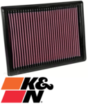 K&N REPLACEMENT AIR FILTER TO SUIT TOYOTA HILUX GUN123R GUN126R GUN136R 1GD-FTV TURBO DIESEL 2.8L I4